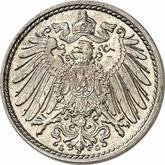 Reverse 5 Pfennig 1890 G