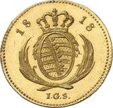 Reverse Ducat 1818 I.G.S.