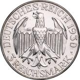 Obverse 3 Reichsmark 1930 J Zeppelin