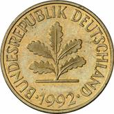 Reverse 10 Pfennig 1992 J
