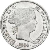 Obverse 40 Céntimos de escudo 1864