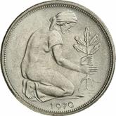 Reverse 50 Pfennig 1970 F