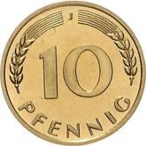 Obverse 10 Pfennig 1967 J