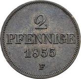 Reverse 2 Pfennig 1855 F