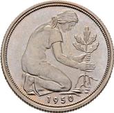 Reverse 50 Pfennig 1950 D