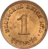 Obverse 1 Pfennig 1875 J