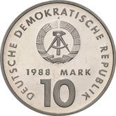 Reverse 10 Mark 1988 A Sports of GDR
