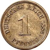 Obverse 1 Pfennig 1886 G
