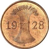 Reverse 1 Reichspfennig 1928 A