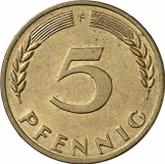 Obverse 5 Pfennig 1969 F