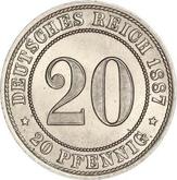 Obverse 20 Pfennig 1887 A