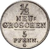 Reverse 1/2 Neu Groschen 1841 G