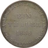 Reverse Thaler 1838