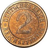 Obverse 2 Reichspfennig 1924 F