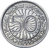 Reverse 50 Reichspfennig 1935 A