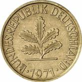 Reverse 10 Pfennig 1971 J