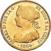 Obverse 100 Reales 1864
