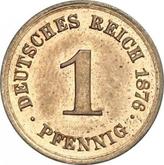 Obverse 1 Pfennig 1876 A