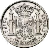 Reverse 20 Reales 1851