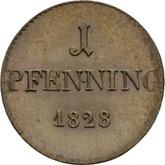 Reverse Pfennig 1828