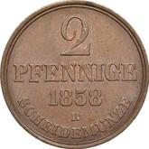 Reverse 2 Pfennig 1858 B