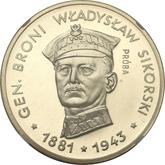 Reverse 100 Zlotych 1981 MW Pattern General Wladyslaw Sikorski