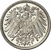 Reverse 5 Pfennig 1891 E