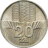 Reverse 20 Zlotych 1976