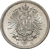 Reverse 20 Pfennig 1876 G