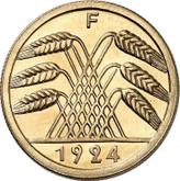 Reverse 50 Rentenpfennig 1924 F