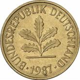 Reverse 5 Pfennig 1987 G