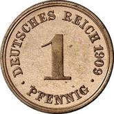 Obverse 1 Pfennig 1909 F