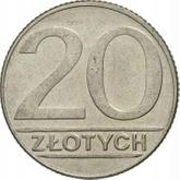 Reverse 20 Zlotych 1990 MW