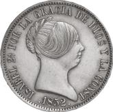 Obverse 10 Reales 1852