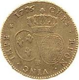Reverse Double Louis d'Or 1776 BB