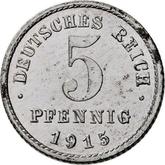 Obverse 5 Pfennig 1915 F