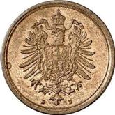 Reverse 1 Pfennig 1887 D