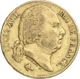Obverse 20 Francs 1822 H