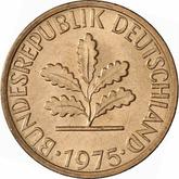 Reverse 1 Pfennig 1975 D
