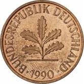 Reverse 2 Pfennig 1990 D