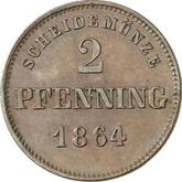 Reverse 2 Pfennig 1864