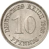 Obverse 10 Pfennig 1903 D