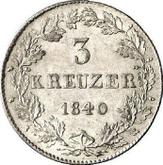 Reverse 3 Kreuzer 1840