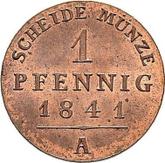 Reverse 1 Pfennig 1841 A