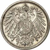 Reverse 10 Pfennig 1908 D