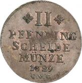 Reverse 2 Pfennig 1829 CvC