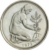 Reverse 50 Pfennig 1972 J