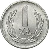 Reverse 1 Zloty 1970 MW