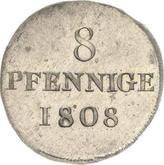 Reverse 8 Pfennige 1808 H