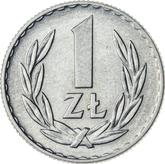 Reverse 1 Zloty 1967 MW